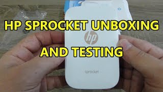 HP SPROCKET Printer UnboxingSetting upPrinting [upl. by Cerys]