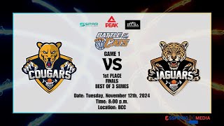 Battle of the Cats 1st Place Series Cougars vs Jaguars Game 1 [upl. by Serrell]