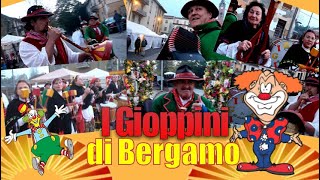 I GIOPPINI di BERGAMO alla Fiera di San Martino a GODIASCOquotROSAMUNDAquot folklore banda [upl. by Ahsiekat]