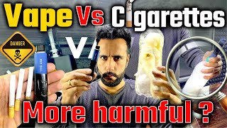 Vape vs Cigarettes I Science Experiment by Ashu Sir  Harmful Effects Of Smoking 😮 [upl. by Blatman683]