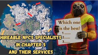 Fortnite where to find every NPC in Chapter 5 and their services [upl. by Atteragram]