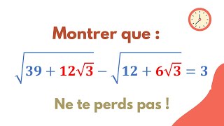 Montrer que cette somme vaut 3  Maîtrise lart de la transformation des radicaux doubles [upl. by Cammi]