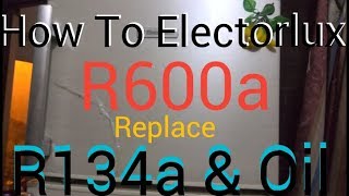 How To R600a Replace R134a Oil Change amp Gas ChargeIn UrduHindiBy Izhaar Khan [upl. by Leitnahs]