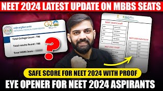 NEET 2024 Latest News  NEET Cut off 2024 for MBBS Government College  Safe Score for NEET 2024 [upl. by Inej879]