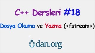 C Dosya Yazma ve Okuma fstreamofstreamifstream [upl. by Ferde943]