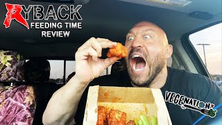 VegeNation Cauliflower Buffalo Wings Ryback Feeding Time Review [upl. by Chenay264]