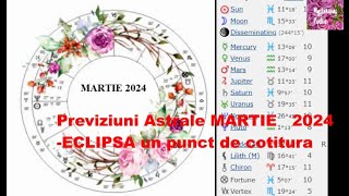 Previziuni MARTIE 2024ECLIPSA un punct de cotitura [upl. by Ultann]