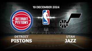 Detroit Pistons VS Utah Jazz  NBA Match Prediction  Basketball Match Prediction [upl. by Ailemor]