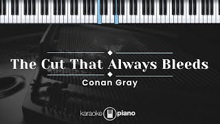 The Cut That Always Bleeds  Conan Grey KARAOKE PIANO [upl. by Remle]