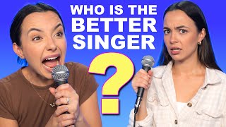 Who is The Better Singer Twin vs Twin  Merrell Twins [upl. by Naimaj602]