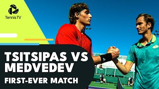 Stefanos Tsitsipas vs Daniil Medvedev FIRSTEVER Match  Miami 2018 Extended Highlights [upl. by Llemhar]