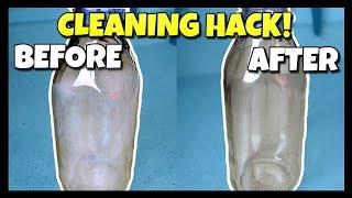 How To Clean The Inside Of Bottles Without A Brush  HACK DIY 📍 How To With Kristin [upl. by Jacquetta]