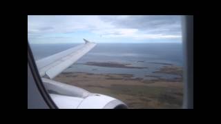 LAN A320 approach to Mount Pleasant Falkland Islands [upl. by Hardden251]