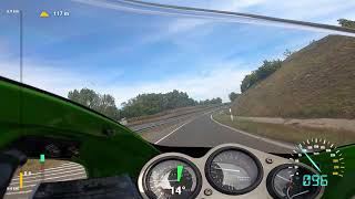 ZX9R B top speed GPS  277 kmh [upl. by Ettevram]