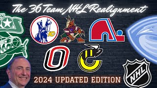 Penguin Notes 36 Team NHL Realignment 2024 UPDATED EDITION [upl. by Spense439]