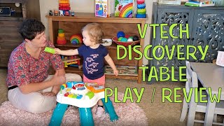 VTECH Sit To Stand Learn and Grow Discovery Table Play amp Review  Activity Toys For 1 Year Old [upl. by Adiari]