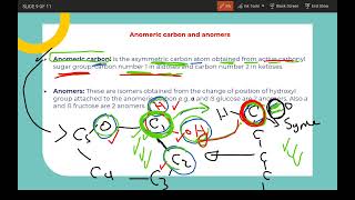 Monosaccharides 3 Anomeric carbon and Anomers [upl. by Tarfe]