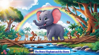 The Brave Elephant and the StormA Heartwarming Jungle Story for KidsMoral Story [upl. by Guthrey960]