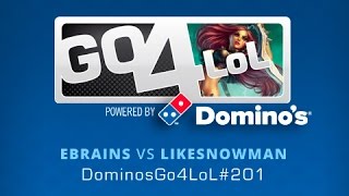 eBrains vs LikeSnowman  Octavos de final  Dominos Go4LoL 201  Español [upl. by Rus]