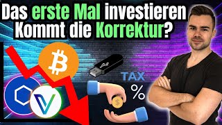 Welche Kryptos für die ersten Investitionen  Wann kommt die Korrektur  Probleme mit der Bank [upl. by Veejar507]