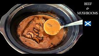 Beef amp mushroom Pot Roast  Crockpot Slow Cooker Recipe [upl. by Siuqcram]