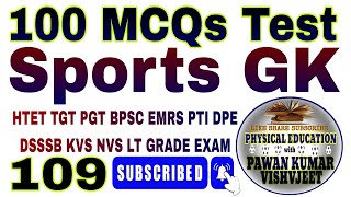 Sports Statics Gk 100 Question Series 209  HTET TGT PGT BPSC Sports Gk For Competitive Exam 2024 [upl. by Kowtko126]