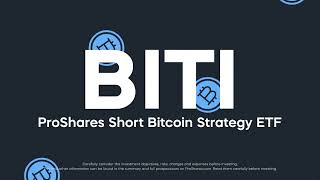 ProShares Short Bitcoin Strategy ETF BITI [upl. by Juli496]