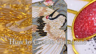 Create A Cloisonne Decorative Painting cloisonne art diy painting [upl. by Mail]