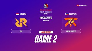 RRQ Hoshi vs Fnatic ONIC PH GAME 2 Snapdragon Pro Series Season 6  RRQ VS FNOP ESPORTSTV [upl. by Ambrosi599]