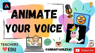 Adobe Express Animate your voice Talking animation [upl. by Schell]