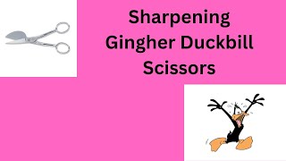 Sharpening Gingher Duckbill Scissors [upl. by Weed]