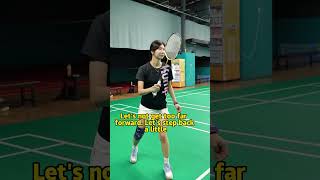 How to prevent a sneak attack in the backfield🏸badminton sports [upl. by Enomaj]