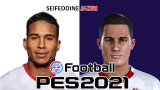 SEIFEDDINE JAZIRI  PES 201920202021  FACE BUILD amp STATS [upl. by Doll819]