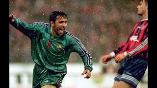 Gheorghe HAGI Barcelona vs Bayern Munchen 1996 ● Goal amp Highlights [upl. by Aicenod]