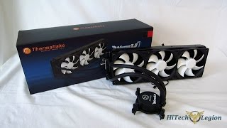 Thermaltake Water 3 0 Ultimate 360mm Liquid CPU Cooler Overview and Benchmarks [upl. by Inasah]