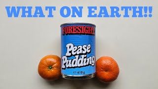 PEASE PUDDING Strange 80s Looking Tin Must Try It [upl. by Ahsiniuq]