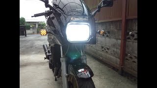 GPZ900R LEDヘッドライトバルブデイトナ [upl. by Arvind]