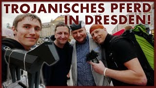 Ein Trojanisches Pferd in Dresden mit DJ Happy Vibes und HansJoachim Maaz 13042018 [upl. by Ozner]