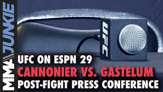 UFC on ESPN 29 Cannonier vs Gastelum postfight press conference  LIVE [upl. by Gorrian]