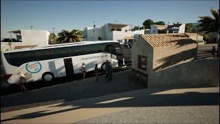 Tourist Bus Simulator  Airport to Castillo Caleta de Fuste to Gran Tarajal  Gameplay [upl. by Anana]