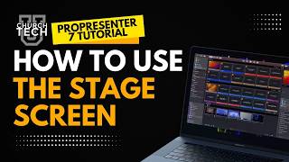 Propresenter Tutorial How to use the Stage Screen [upl. by Ttam]