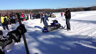 Extreme snowmobile run157 MPH radar run [upl. by Moria]