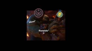 Ronaldo vs messi 💀 football messi ronaldo youtubeshorts alnassr intermiami shorts memes [upl. by Nelak961]