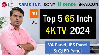 Best 65 Inch 4K TV India 2024  Top 5 Best 65 Inch 4K TV 2024 in India [upl. by Hilton]