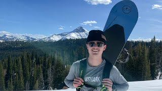 First Time Backcountry Snowboarding in Montana May 2024 [upl. by Chuck]