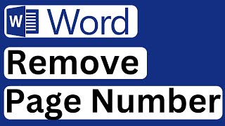 How to Remove Page Number in Word  Easy to Follow [upl. by Younger]