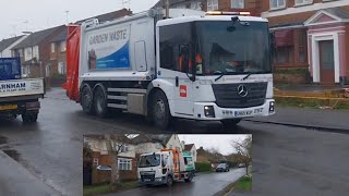 Waverley borough Council Biffa Mercedes olympus econic and Daf food pod [upl. by Rudelson]