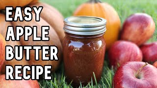 Easy canned apple butter recipe in a slow cooker [upl. by Adnwahsor13]