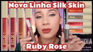 Testando A Linha Silk Skin Obsidian Ruby Rose Lyrics e Febella [upl. by Annah]