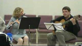 Loeillet Suite in e minor for Flute and Guitar Allemande [upl. by Ednargel782]